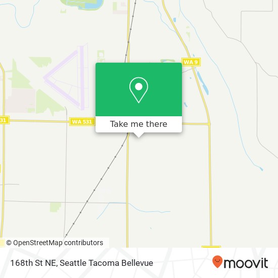 Mapa de 168th St NE, Arlington, WA 98223