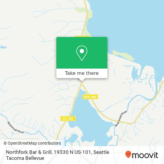 Mapa de Northfork Bar & Grill, 19330 N US-101