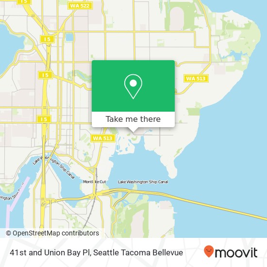 Mapa de 41st and Union Bay Pl, Seattle, WA 98105