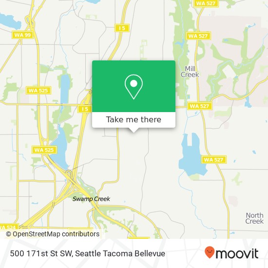 Mapa de 500 171st St SW, Lynnwood, WA 98037