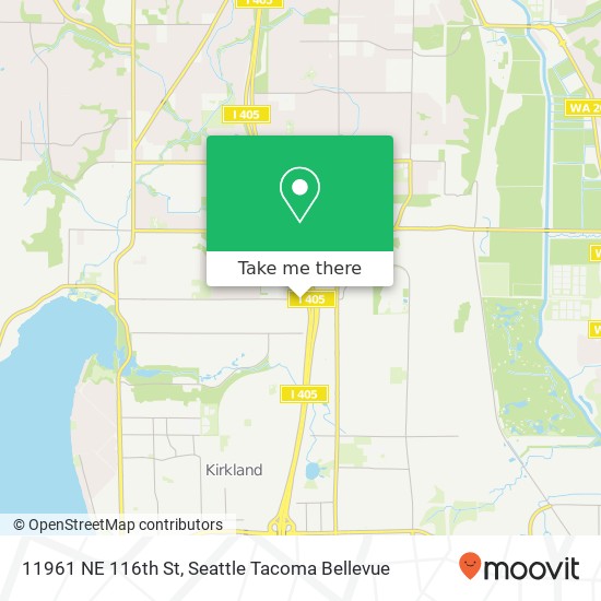 Mapa de 11961 NE 116th St, Kirkland, WA 98034