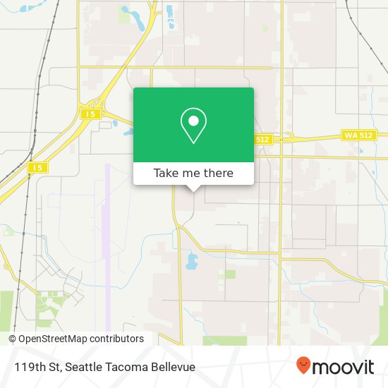 119th St, Tacoma, WA 98444 map