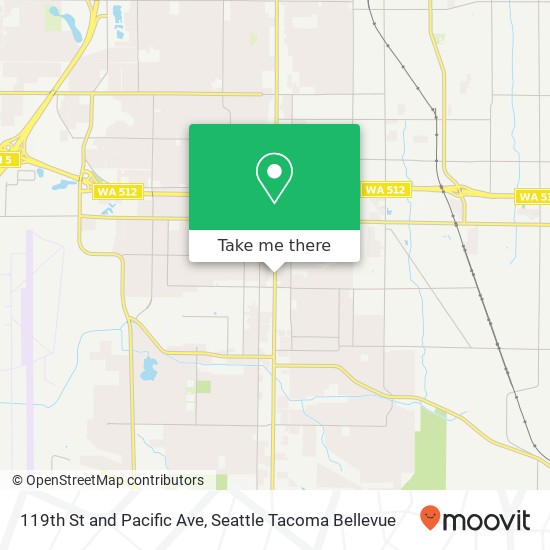 Mapa de 119th St and Pacific Ave, Tacoma, WA 98444