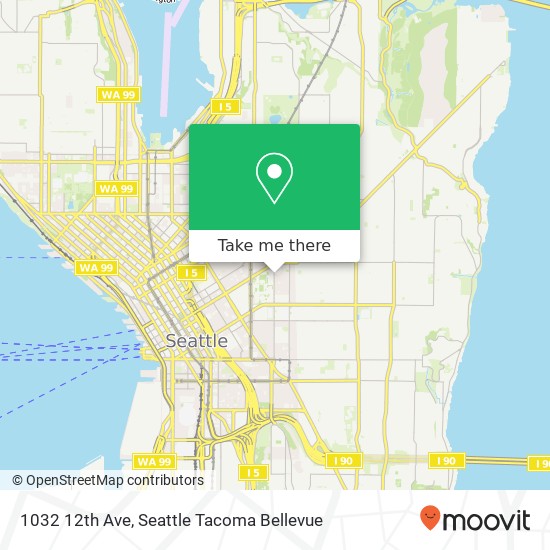 Mapa de 1032 12th Ave, Seattle, WA 98122