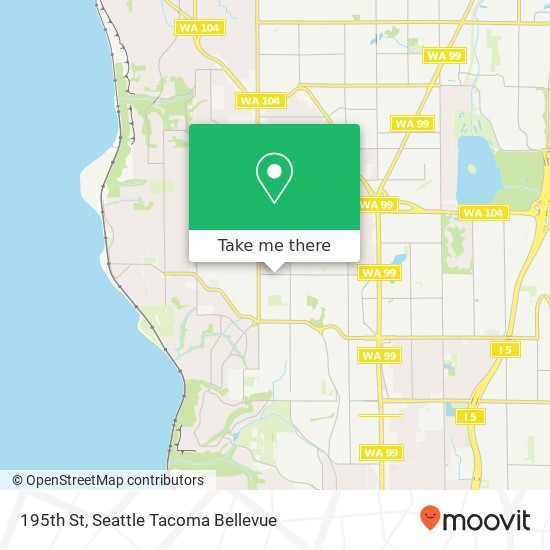 195th St, Shoreline, WA 98177 map