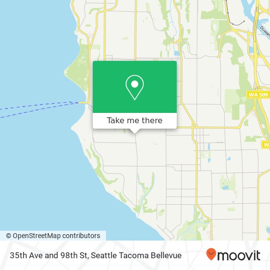 Mapa de 35th Ave and 98th St, Seattle, WA 98126