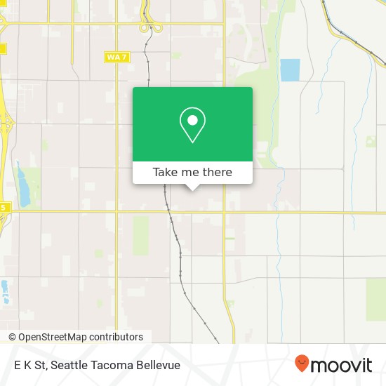 Mapa de E K St, Tacoma, WA 98404