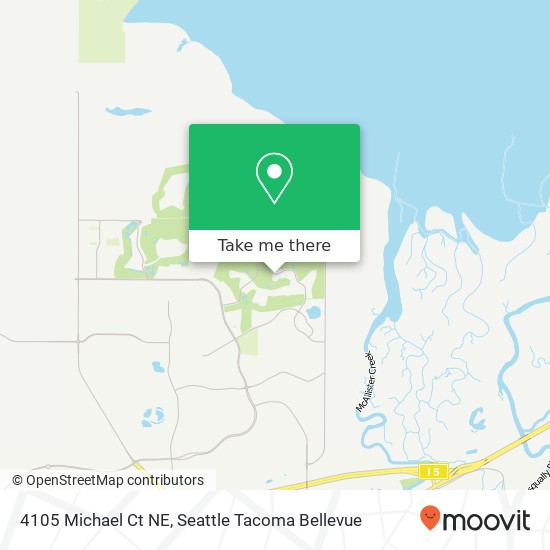 Mapa de 4105 Michael Ct NE, Lacey, WA 98516