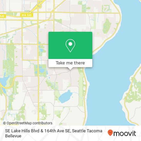 SE Lake Hills Blvd & 164th Ave SE, Bellevue, WA 98008 map