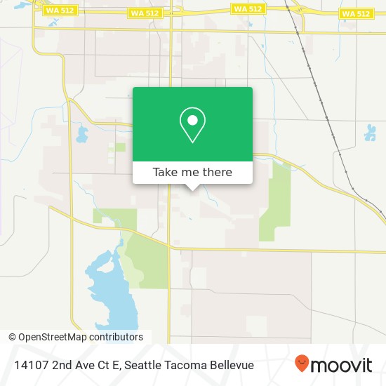 Mapa de 14107 2nd Ave Ct E, Tacoma, WA 98445