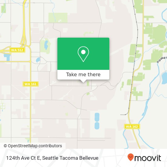 Mapa de 124th Ave Ct E, Puyallup, WA 98374