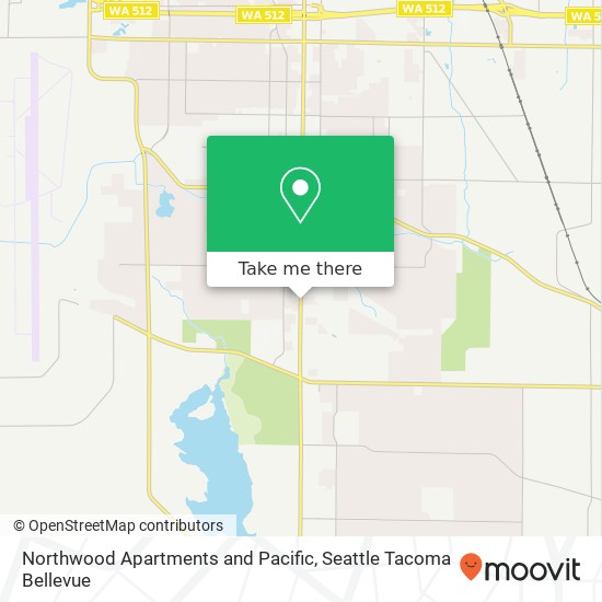 Northwood Apartments and Pacific, Tacoma, WA 98444 map