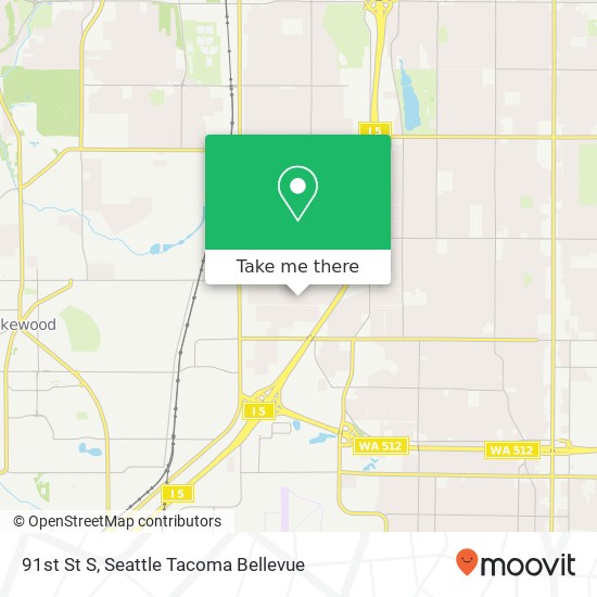 Mapa de 91st St S, Lakewood, WA 98499