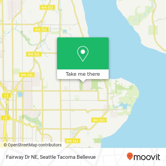 Mapa de Fairway Dr NE, Seattle, WA 98115