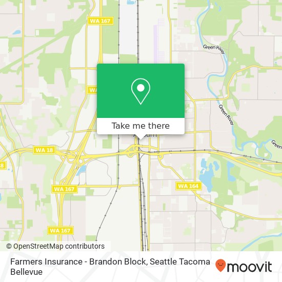 Mapa de Farmers Insurance - Brandon Block, 110 2nd St SW