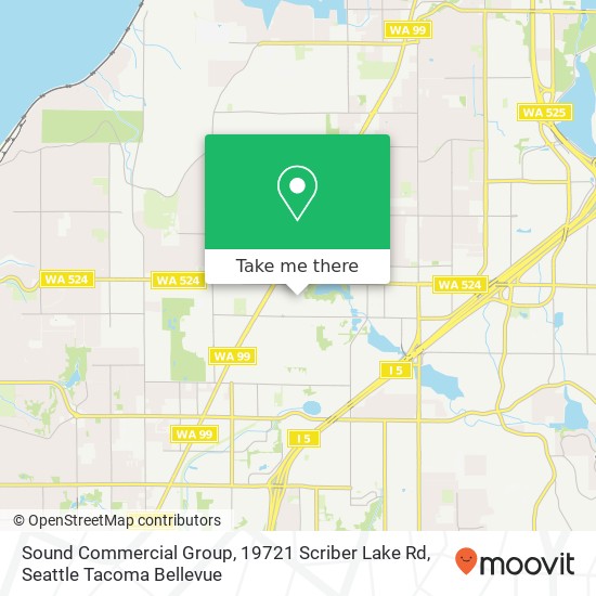 Mapa de Sound Commercial Group, 19721 Scriber Lake Rd