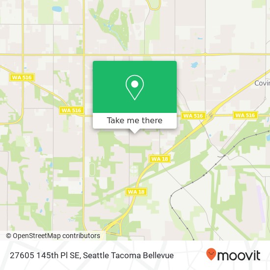 Mapa de 27605 145th Pl SE, Kent, WA 98042