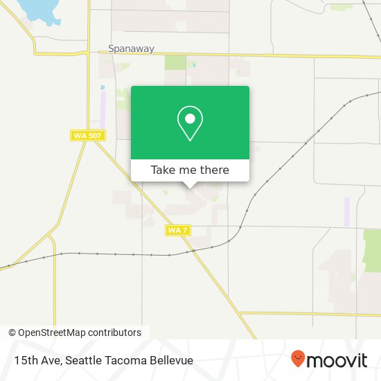 15th Ave, Spanaway, WA 98387 map