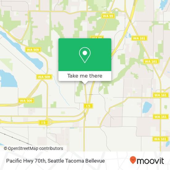 Mapa de Pacific Hwy 70th, Milton, WA 98354