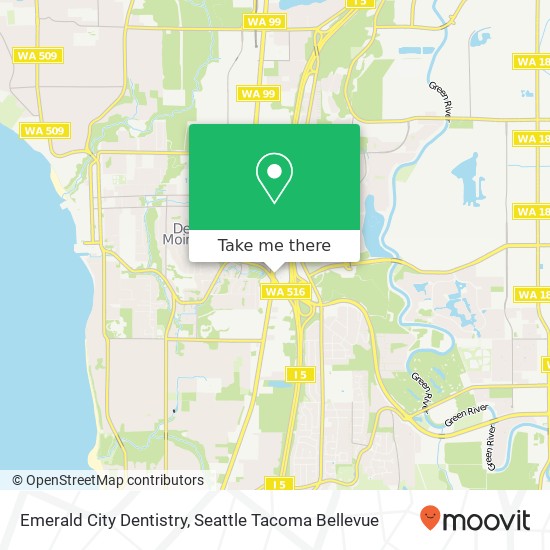 Mapa de Emerald City Dentistry, 23040 Pacific Hwy S