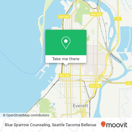 Mapa de Blue Sparrow Counseling, 2320 Rucker Ave