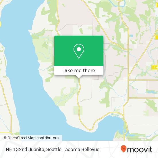 Mapa de NE 132nd Juanita, Kirkland, WA 98034