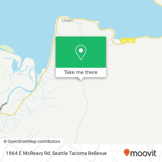 1864 E McReavy Rd, Union, WA 98592 map