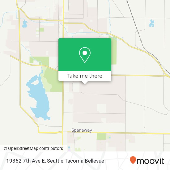 Mapa de 19362 7th Ave E, Tacoma, WA 98445