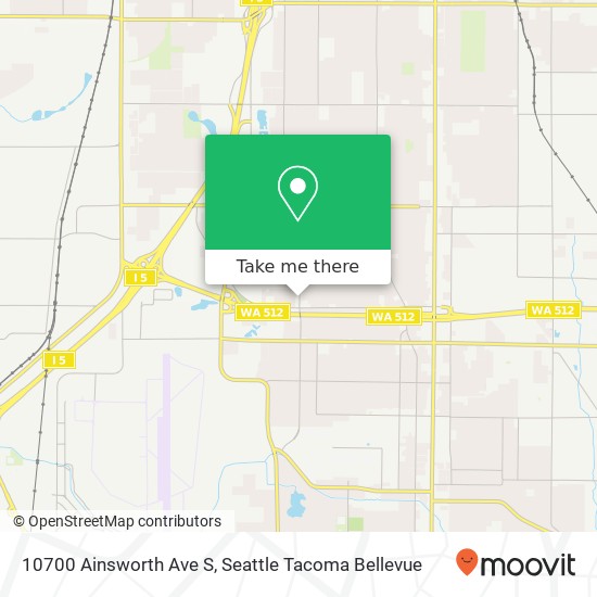10700 Ainsworth Ave S, Tacoma, WA 98444 map