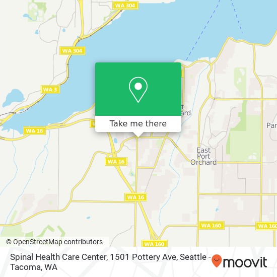 Mapa de Spinal Health Care Center, 1501 Pottery Ave