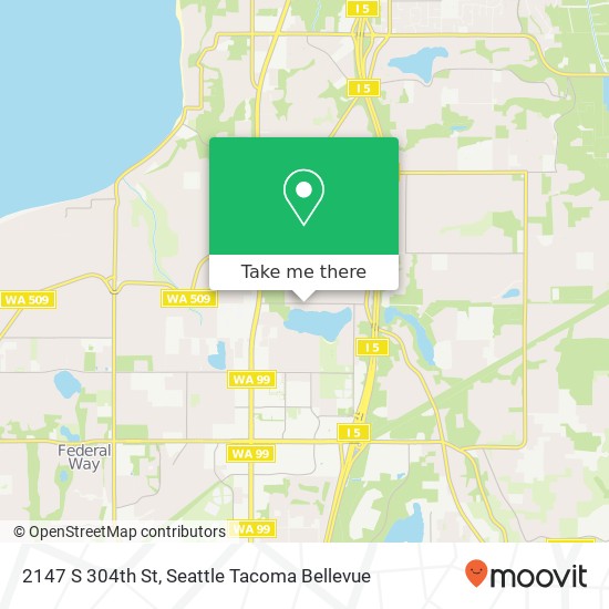 Mapa de 2147 S 304th St, Federal Way, WA 98003