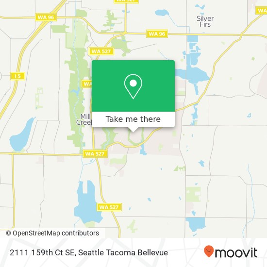 Mapa de 2111 159th Ct SE, Mill Creek, WA 98012