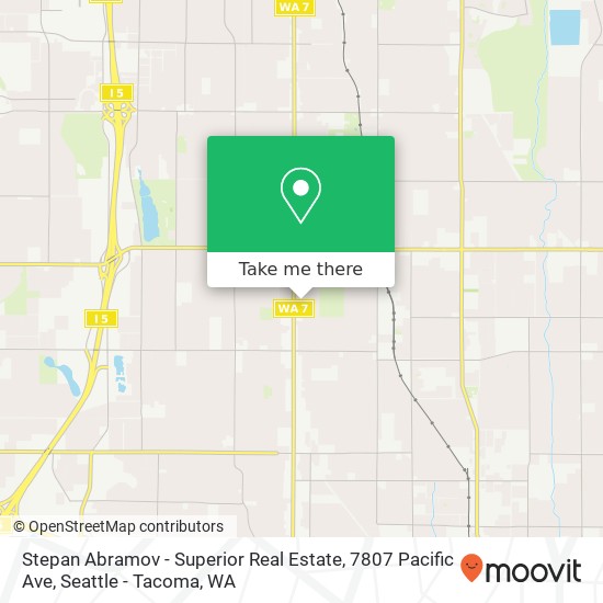 Mapa de Stepan Abramov - Superior Real Estate, 7807 Pacific Ave