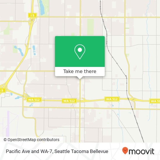 Mapa de Pacific Ave and WA-7, Tacoma, WA 98444