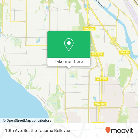 10th Ave, Seattle, WA 98146 map