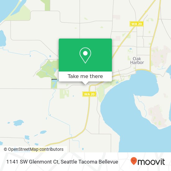 Mapa de 1141 SW Glenmont Ct, Oak Harbor, WA 98277