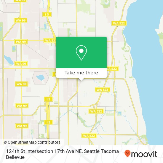 124th St intersection 17th Ave NE, Seattle, WA 98125 map