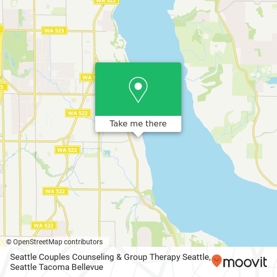 Mapa de Seattle Couples Counseling & Group Therapy Seattle, 10756 Exeter Ave NE