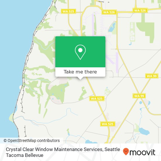 Mapa de Crystal Clear Window Maintenance Services, 4433 Russell Rd