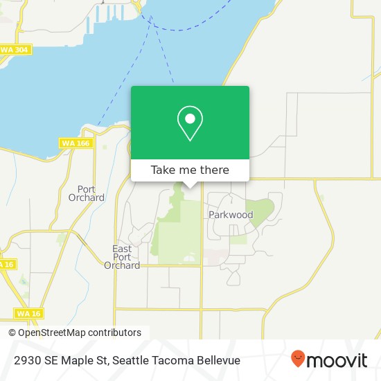 Mapa de 2930 SE Maple St, Port Orchard, WA 98366