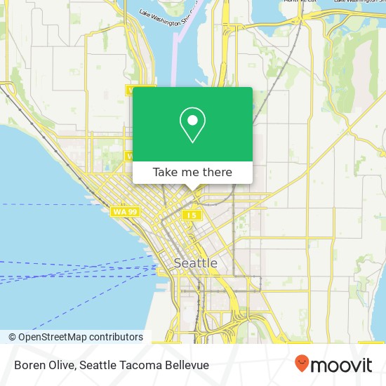 Mapa de Boren Olive, Seattle, WA 98101