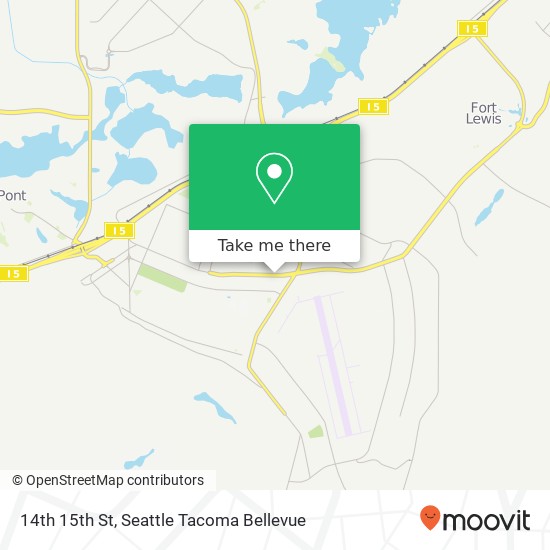 Mapa de 14th 15th St, Tacoma, WA 98433