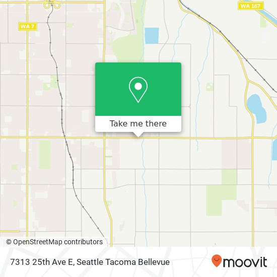 Mapa de 7313 25th Ave E, Tacoma, WA 98404