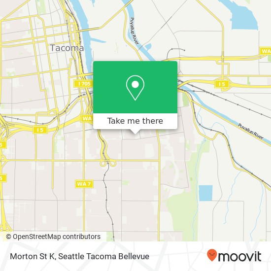 Mapa de Morton St K, Tacoma, WA 98404