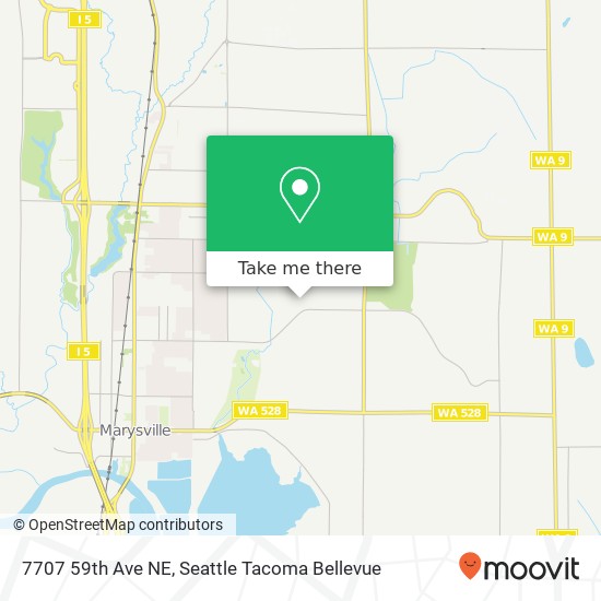 Mapa de 7707 59th Ave NE, Marysville, WA 98270