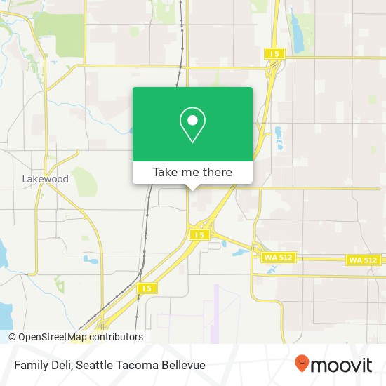 Mapa de Family Deli, 9701 S Tacoma Way