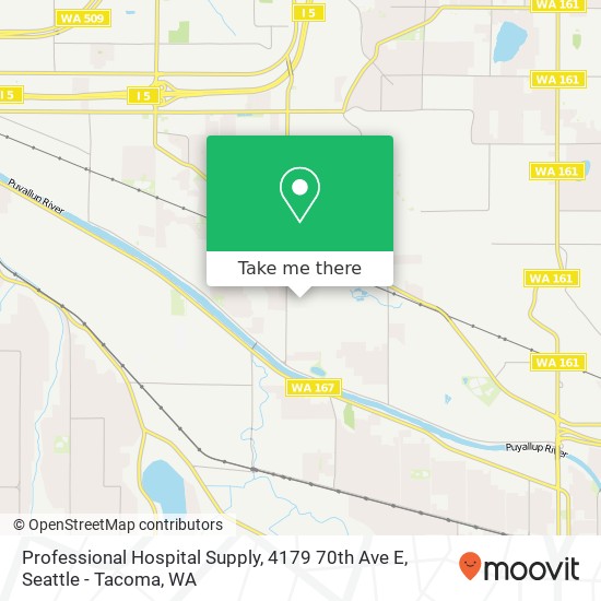Mapa de Professional Hospital Supply, 4179 70th Ave E