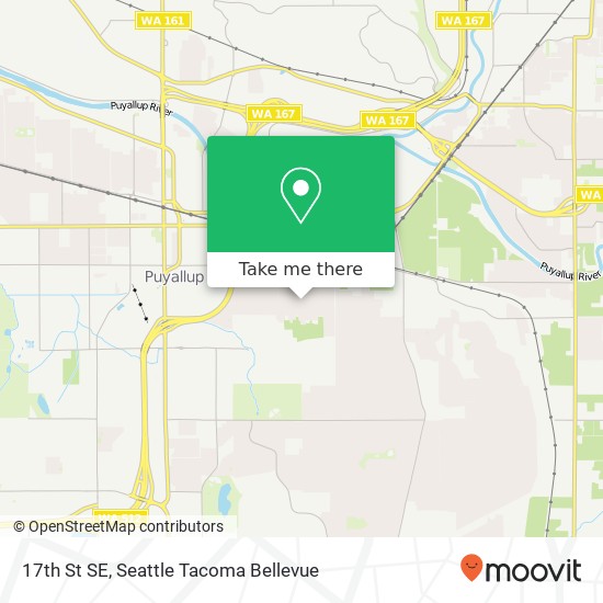 Mapa de 17th St SE, Puyallup, WA 98372