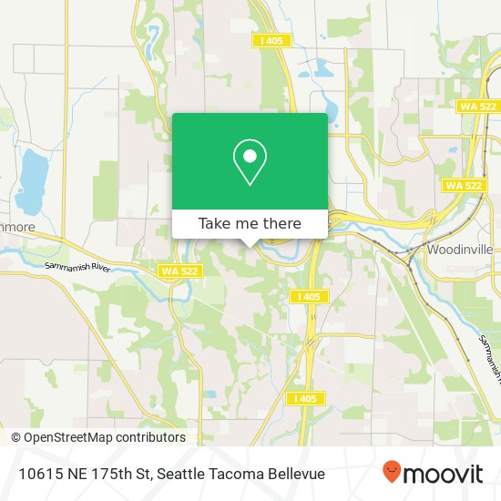 Mapa de 10615 NE 175th St, Bothell, WA 98011