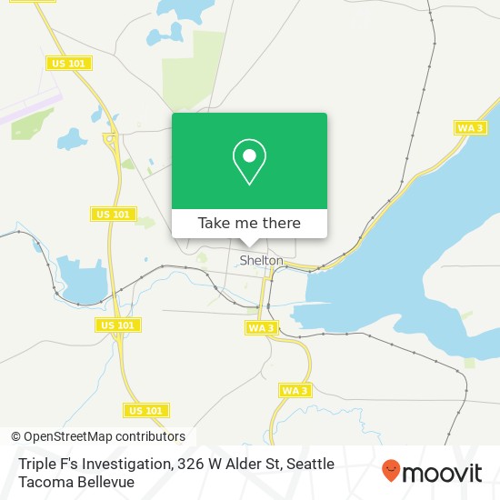 Mapa de Triple F's Investigation, 326 W Alder St